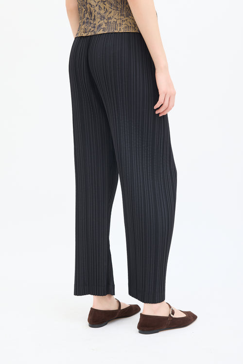 Issey Miyake Vintage Black Pleated High Waist Trouser