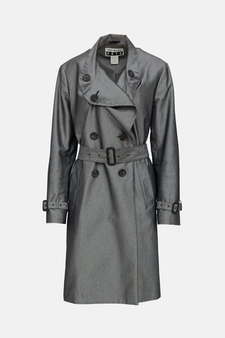 Issey Miyake Fete Cotton Trench Coat