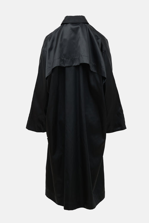 Issey Miyake 80s Satin Nylon  Windcoat