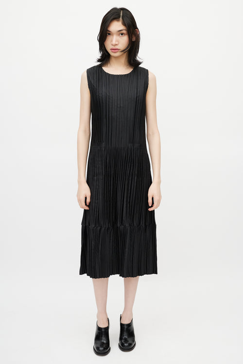 VSP Archive Black Pleated Dress