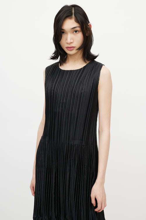 VSP Archive Black Pleated Dress