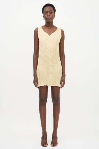 Issey Miyake Creased Pleated Dress