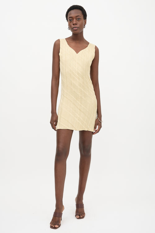 Issey Miyake Creased Pleated Dress