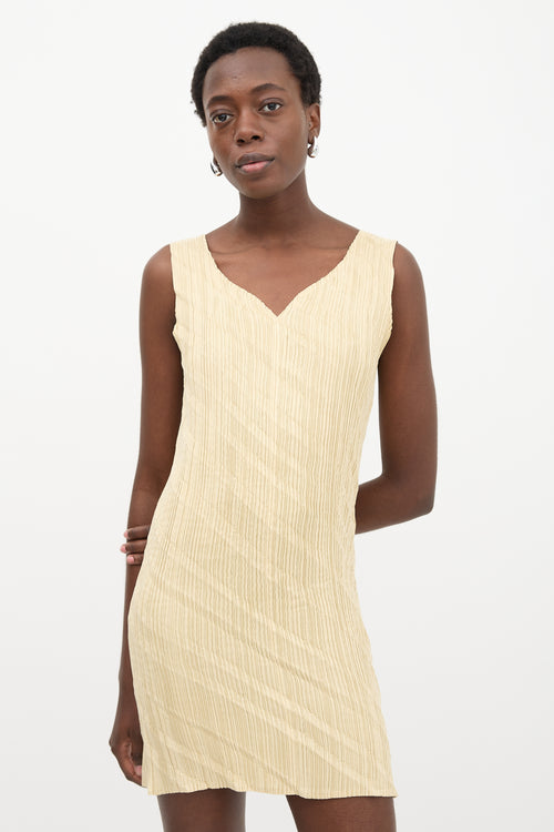 Issey Miyake Creased Pleated Dress