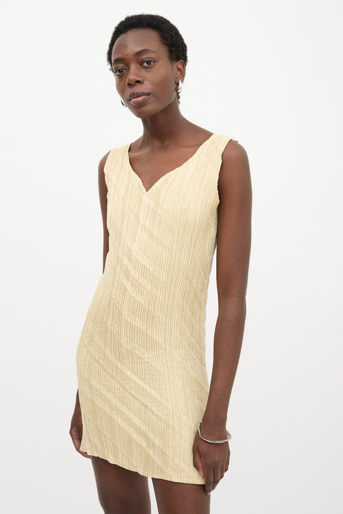 Issey Miyake Creased Pleated Dress
