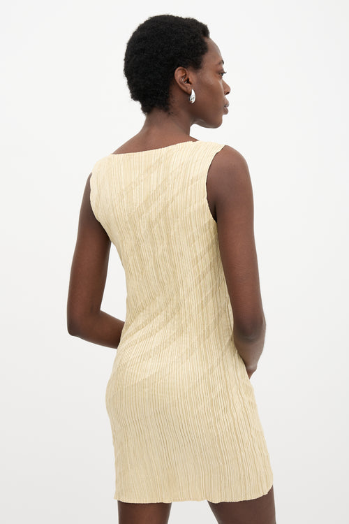 Issey Miyake Creased Pleated Dress
