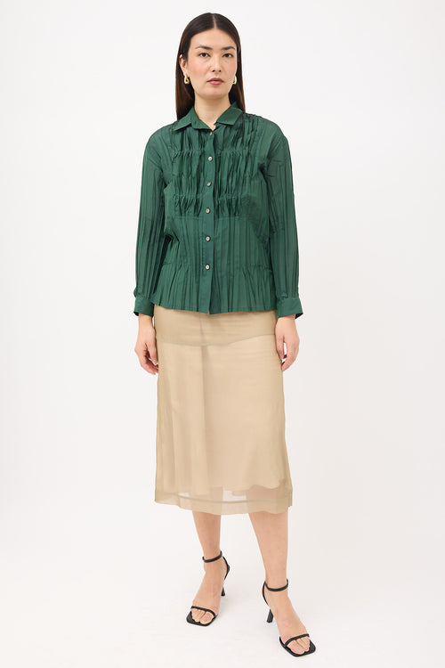 Issey Miyake Fete Silk Blend Shirt