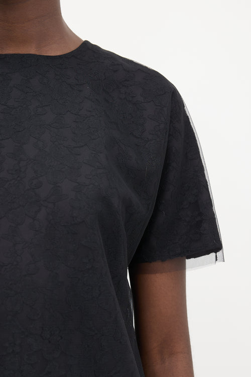 Simone Rocha Tulle & Lace T-Shirt Dress