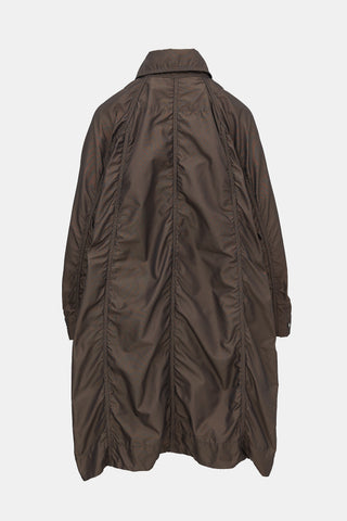 Issey Miyake Oversized Ruched Coat