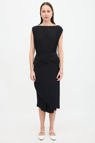 Issey Miyake Pleated Double Stream Dress