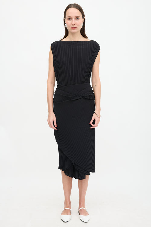 Issey Miyake Pleated Double Stream Dress