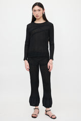 Issey Miyake Plissé Striped Set
