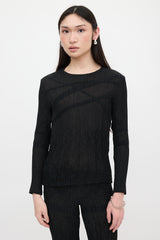 Issey Miyake Plissé Striped Set