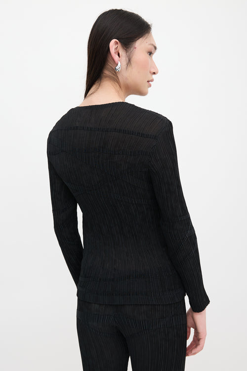 Issey Miyake Plissé Striped Set