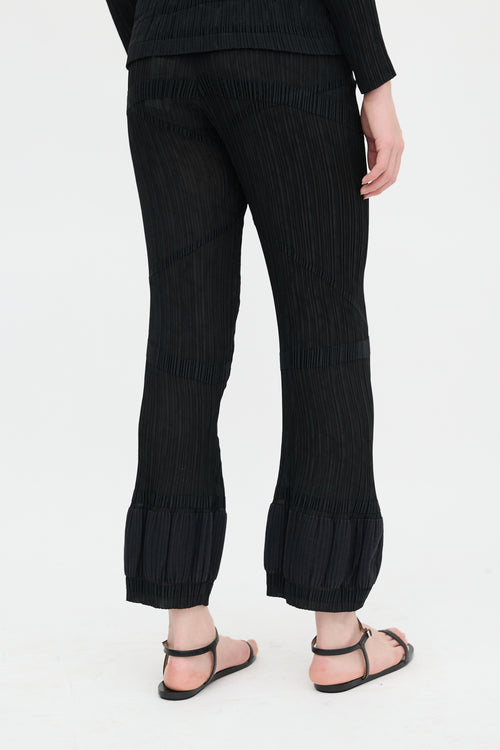 Issey Miyake Plissé Striped Set