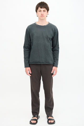 Issey Miyake Raw Edge Sweatshirt