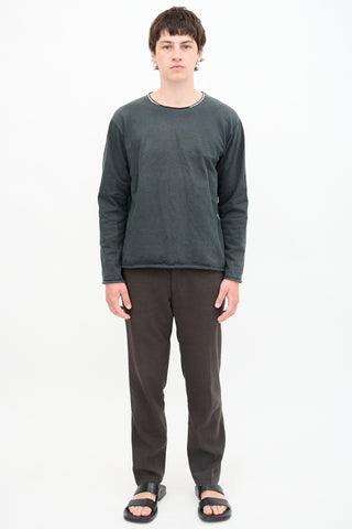 Issey Miyake Raw Edge Sweatshirt