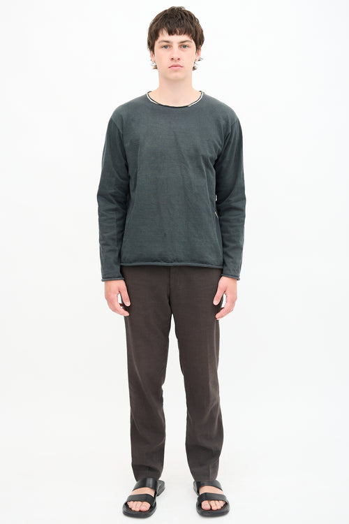 Issey Miyake Raw Edge Sweatshirt