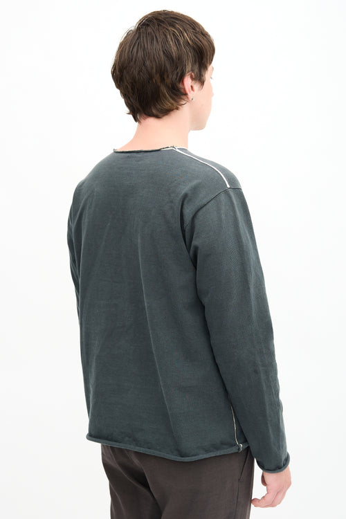 Issey Miyake Raw Edge Sweatshirt