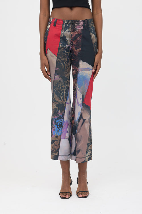 Issey Miyake SS 2002 Patchwork Bootcut Pant