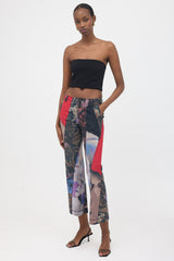 Issey Miyake SS 2002 Patchwork Bootcut Pant