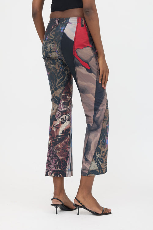 Issey Miyake SS 2002 Patchwork Bootcut Pant