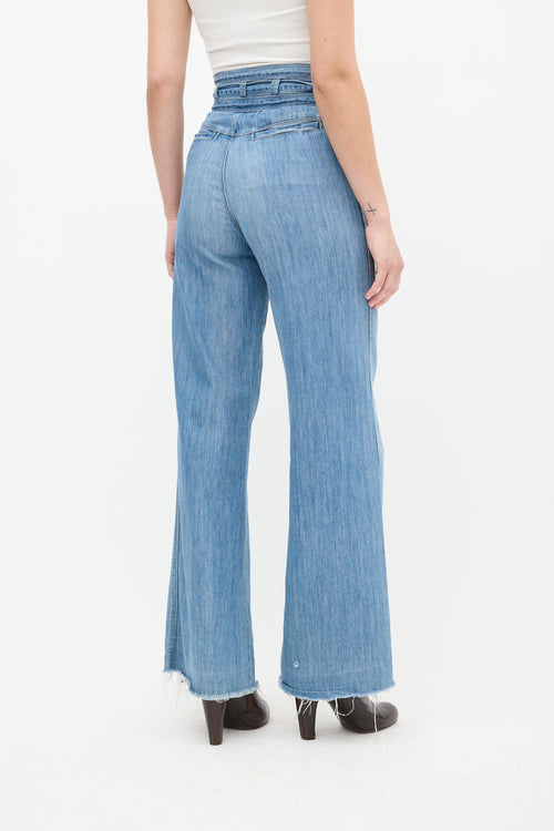 J Brand Light Wash Kass Super High Rise Jeans