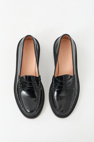 J.Crew Black Patent Leather Winona Penny Loafer