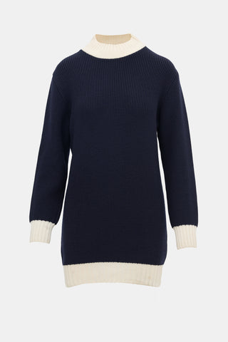 Jacquemus Wool Ribbed Sweater Dress