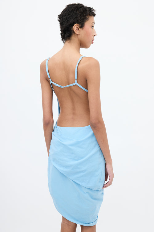 Jacquemus Blue La Robe Saudade Dress