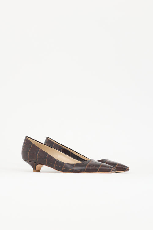 Jamie Haller Embossed Leather Pump