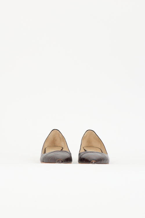 Jamie Haller Embossed Leather Pump