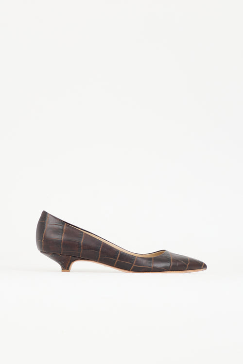 Jamie Haller Embossed Leather Pump