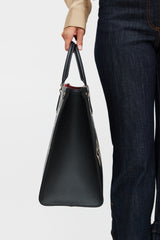 Louis Vuitton Black & Beige OnTheGo GM Monogram Empreinte Tote Bag
