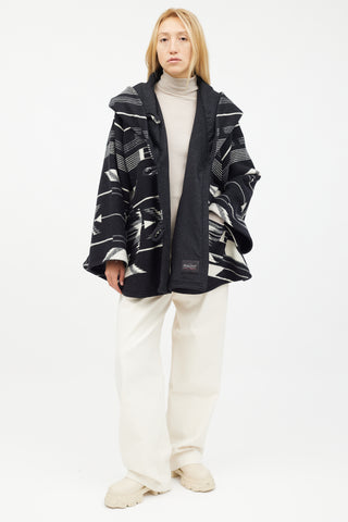 Lindsey Thornburg Black & White Geometric Pattern Jacket