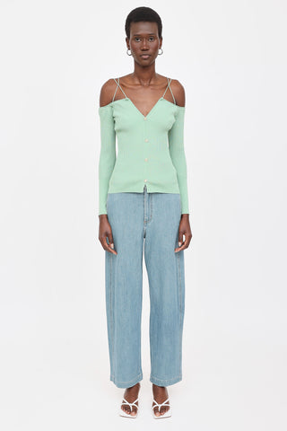 Jacquemus Ribbed Le Cardigan Tordu Cardigan