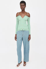 Jacquemus Ribbed Le Cardigan Tordu Cardigan