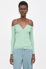 Jacquemus Ribbed Le Cardigan Tordu Cardigan