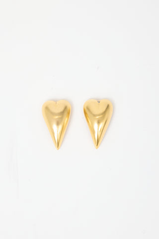 Carole Tanenbaum Vintage for VSP Heart Clip On Earrings