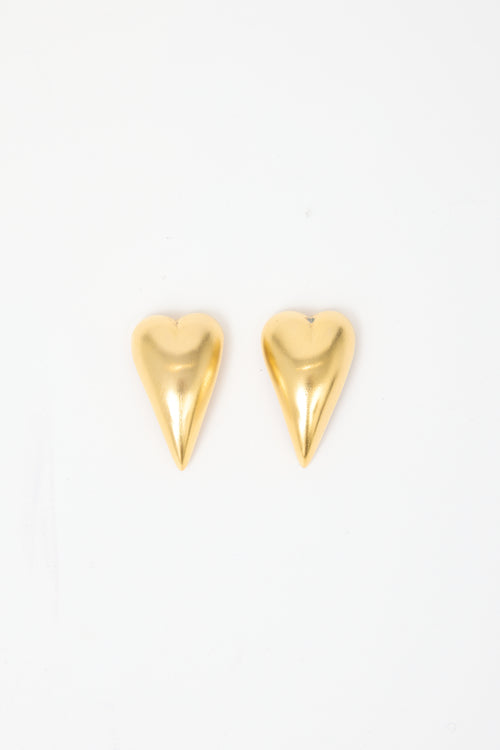 Carole Tanenbaum Vintage for VSP Heart Clip On Earrings