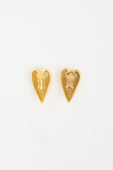 Carole Tanenbaum Vintage for VSP Heart Clip On Earrings