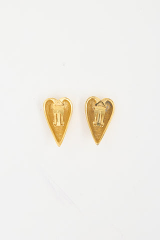 Carole Tanenbaum Vintage for VSP Heart Clip On Earrings