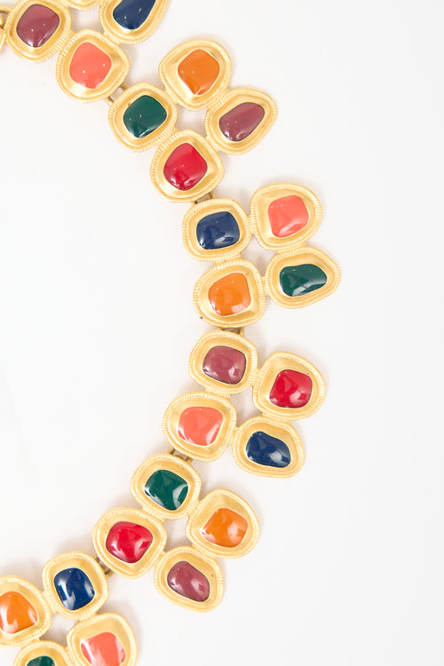 Carole Tanenbaum Vintage for VSP Anne Klein Cabochon Choker Necklace