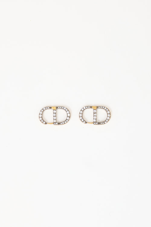Dior Embellished CD Bracelet & Earring Set