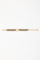 Dior Embellished CD Bracelet & Earring Set