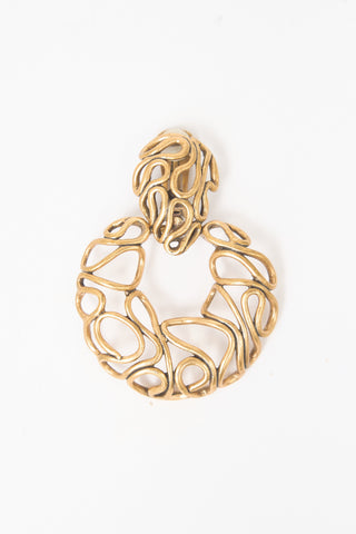 Carole Tanenbaum Vintage for VSP Oscar de la Renta Openwork Earrings