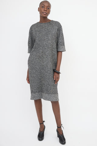 Jil Sander Wool Boucle Dress