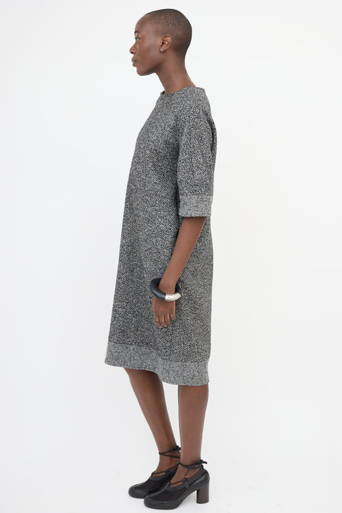 Jil Sander Wool Boucle Dress