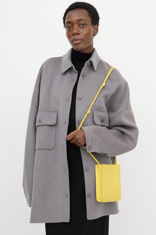 Jil Sander Leather Small Tangle Bag