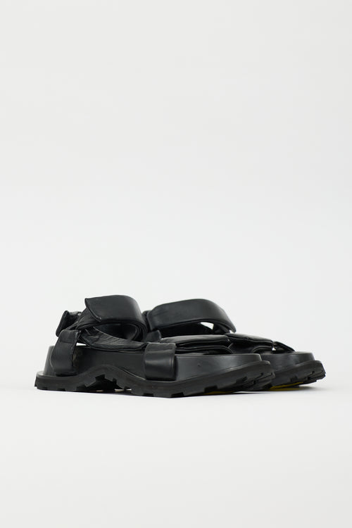 Jil Sander Leather Platform Sandal
